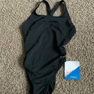 Halter back full swimsuit